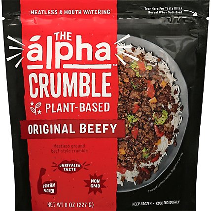 Alpha Foods Pouch Beefy Crumble Alt - 8 Oz - Image 2