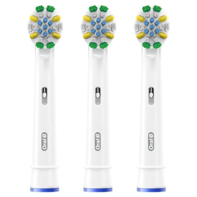 Oral-B FlossAction Electric Toothbrush Replacement Brush Heads - 3 Count - Image 3