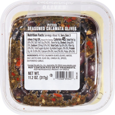 DeLallo Pitted Calamata Olives - 11.2 Oz. - Image 6