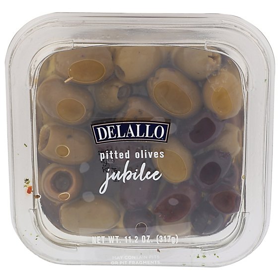 DeLallo Pitted Olives Jubilee - 11.2 Oz.