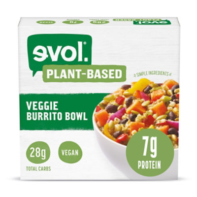 Evol Veggie Burrito Bowl Frozen Meal - 10.5 Oz