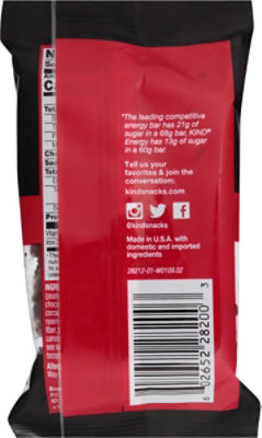 Kind Bar Energy Dark Chocolate Peanut Butter - 2.12 Oz - Image 6