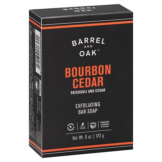 Olivina Cedar Bourbon Soap - 6 Oz