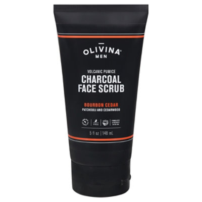 Olivina Charcoal Mens Face Scrub - 5 Oz - Image 3