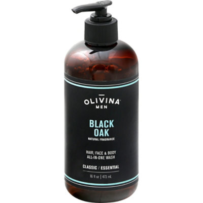 Olivina Black Oak Mens Body Wash - 16 Oz - Image 3