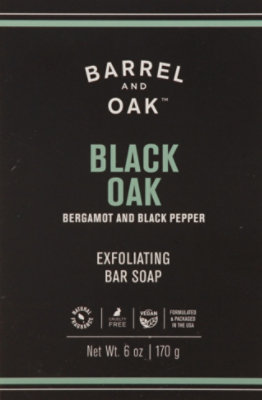 Olivina Men Bar Soap Black Oak - 6 Oz - Image 2