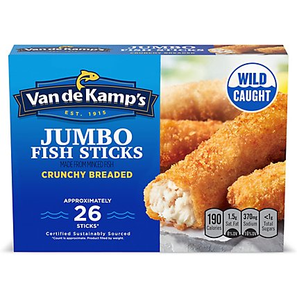 Van de Kamp's 100% Real Fish Frozen Jumbo Fish Sticks - 23 Oz - Image 2
