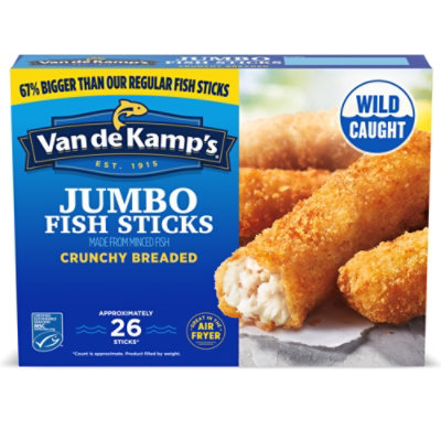 Van de Kamp's 100% Real Frozen Jumbo Fish Sticks - 23 Oz - Image 1