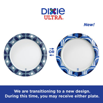 Dixie Ultra 11.5 Inch Large Compostable Plates - 25 Count - Image 3