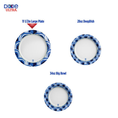 Dixie Ultra 11.5 Inch Large Compostable Plates - 25 Count - Image 4