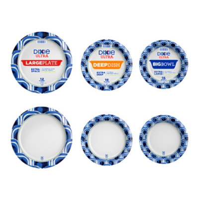 Dixie Ultra 11.5 Inch Large Compostable Plates - 25 Count - Image 5