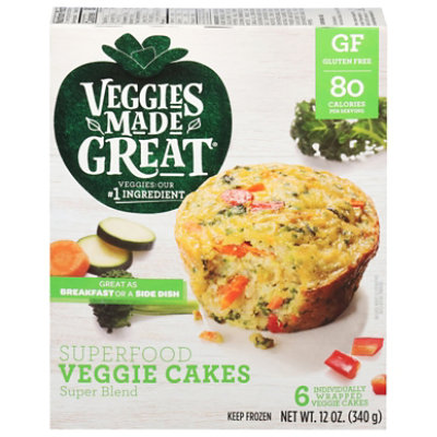 Garden Lites Veggie Cakes Superfood Gluten Free 6 Count - 12 Oz - Image 3