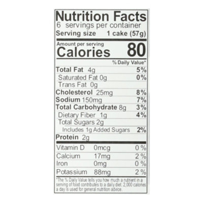 Garden Lites Veggie Cakes Superfood Gluten Free 6 Count - 12 Oz - Image 4