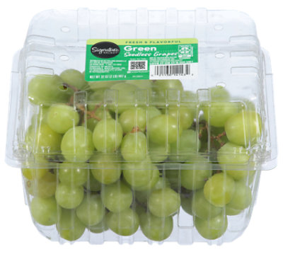 Signature Select/Farms Green Seedless Grapes - 2 Lb