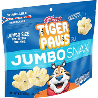 Tiger Paws Jumbo Snax Cereal Snacks Frosted Flakes Inspired Original - 6 Oz