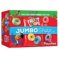 Froot Loops Jumbo Snax Kids Cereal Snacks 12 Count - 5.4 Oz - Image 2