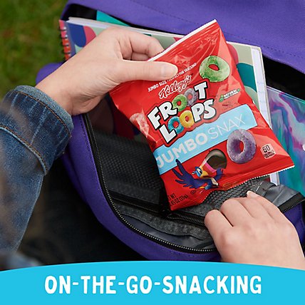 Froot Loops Jumbo Snax Kids Cereal Snacks 12 Count - 5.4 Oz - Image 5