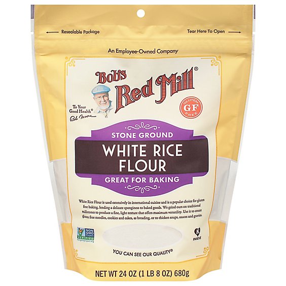 Bob's Red Mill Stone Ground White Rice Flour  - 24 Oz
