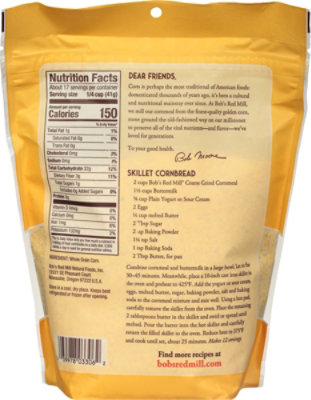 Bobs Red Mill Cornmeal Coarse Grind - 24 Oz - Image 4