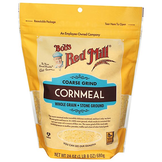 Bobs Red Mill Cornmeal Coarse Grind - 24 Oz