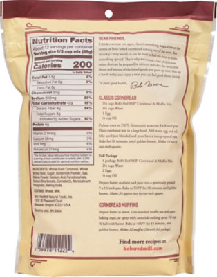 Bob's Red Mill Stone Ground Cornbread & Muffin Mix  - 24 Oz - Image 5