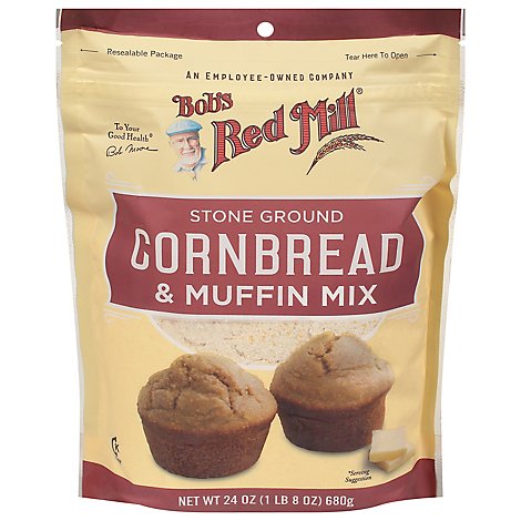 Bobs Red Mill Muffin Mix Cornbread & Cornmeal - 24 Oz