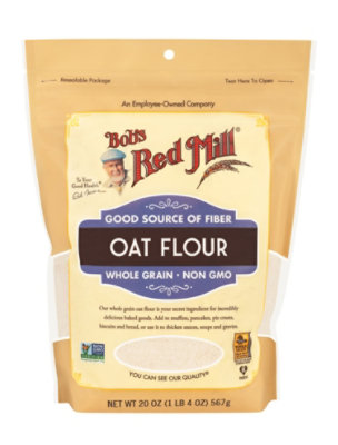 Bobs Red Mill Flour Oat Whole Grain - 20 Oz