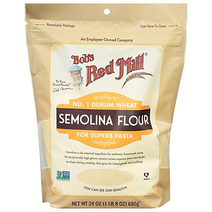 Bob's Red Mill Durum Wheat Semolina Flour - 24 Oz - Image 2