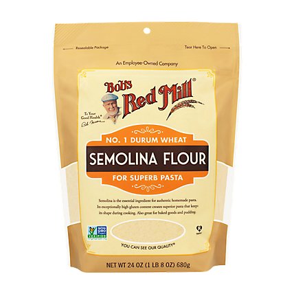 Bob's Red Mill Durum Wheat Semolina Flour - 24 Oz - Image 1