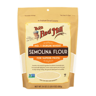 Bob's Red Mill Durum Wheat Semolina Flour - 24 Oz
