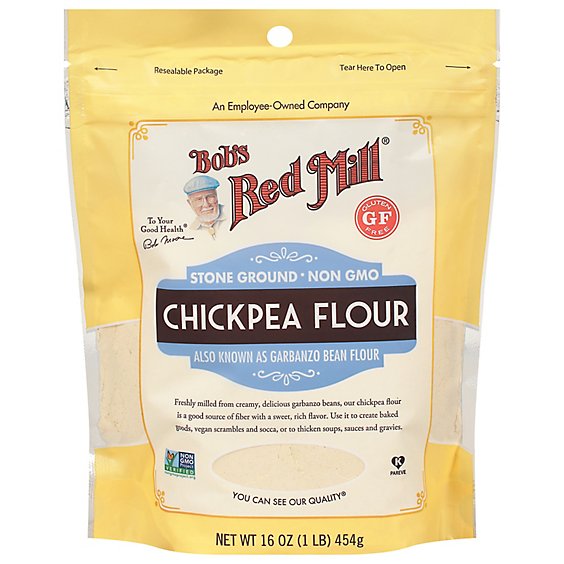 Bobs Red Mill Flour Chickpea Stone Ground - 16 Oz