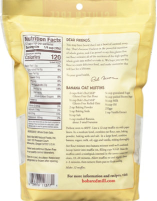 Bob's Red Mill Gluten Free Whole Grain  Oat Flour - 18 Oz - Image 5