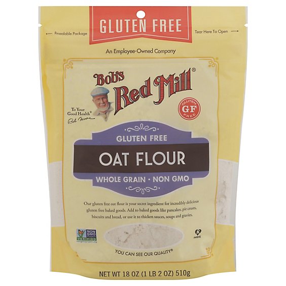 Bob's Red Mill Gluten Free Whole Grain  Oat Flour - 18 Oz