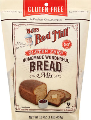 Bobs Red Mill Bread Mix Gluten Free Homemade Wonderful - 16 Oz - Image 1