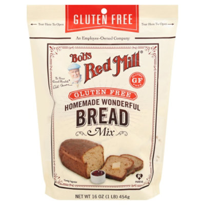 Bobs Red Mill Bread Mix Gluten Free Homemade Wonderful - 16 Oz