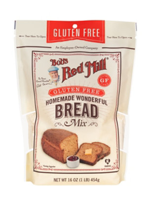 Bobs Red Mill Bread Mix Gluten Free Homemade Wonderful - 16 Oz