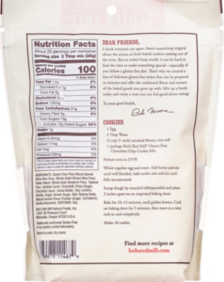 Bob's Red Mill Gluten Free Chocolate Chip  Cookie Mix - 22 oz - Image 5