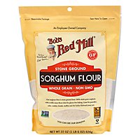 Bobs Red Mill Flour Sorghum Stone Ground Whole Grain Non GMO Gluten Free - 22 Oz - Image 1