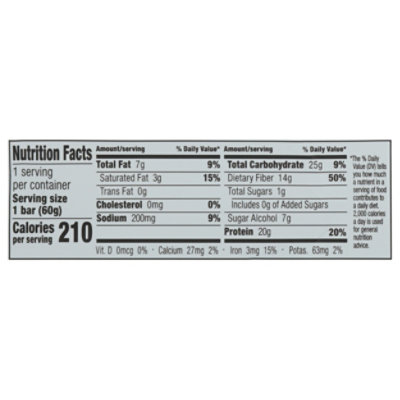 No Cow Protein Bar Chocolate Fudge Brownie - 2.12 Oz - Image 3