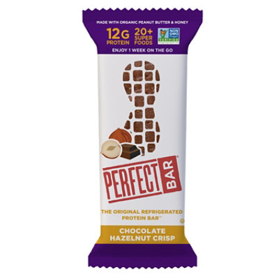 Perfect Bar Gluten-Free Chocolate Hazelnut Crisp Refrigerated Protein Bar - 2.2 Oz