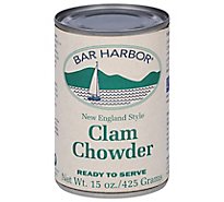 Bar Harbor Clam Chowder New England Style Ready To Serve - 15 Oz