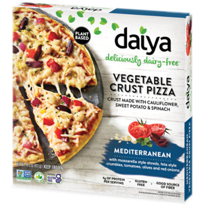 Daiya Dairy Free Mediterranean Vegetable Crust Gluten Free Pizza - 14.5 Oz