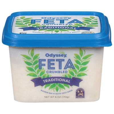 Odyssey Cheese Crumbles Feta Plain - 6 Oz - Image 3