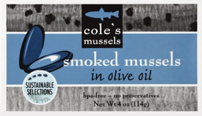 Coles Mussels Smoked In Olive Oil - 3.7 Oz - Image 2