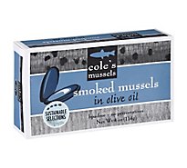 Coles Mussels Smoked In Olive Oil - 3.7 Oz