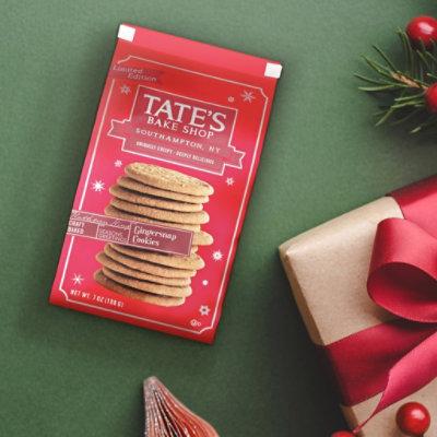 Tate's Bake Shop Gingersnap Cookies Limited Edition Holiday Cookies - 7 Oz - Image 4