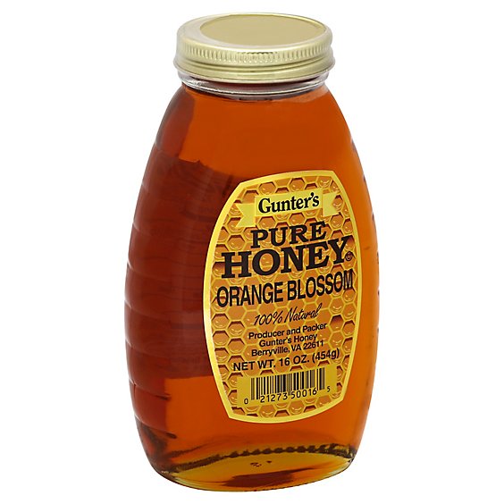 Gunters Honey Pure Orange Blossom - 16 Oz