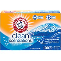 ARM & HAMMER Purifying Waters Fabric Softener Sheets - 100 Count - Image 1