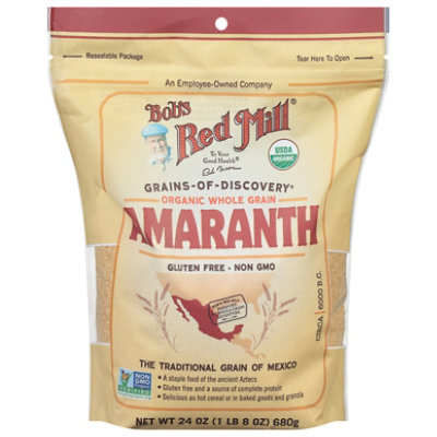 Bobs Red Mill Grains Of Discovery Organic Amaranth Whole Grain Gluten Free Pouch - 24 Oz - Image 2
