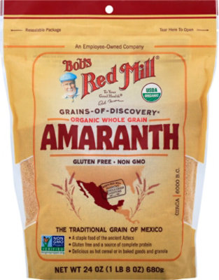 Bobs Red Mill Grains Of Discovery Organic Amaranth Whole Grain Gluten Free Pouch - 24 Oz - Image 2